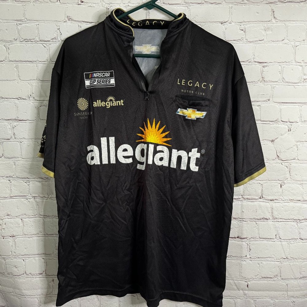 Legacy Motor Club Allegiant NASCAR Mens Pit Crew Shirt Size Medium